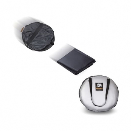 Lit de voyage Peuter Luxe Deryan - Argent : avec sac de transport et matelas auto-gonflable
