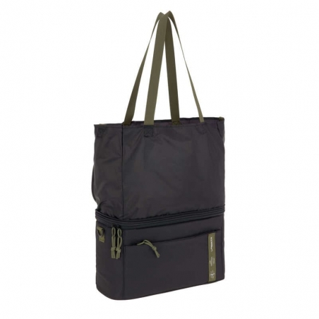 Sac à poussette Lässig - Noir - sac isotherme avec cabas pliable intégré