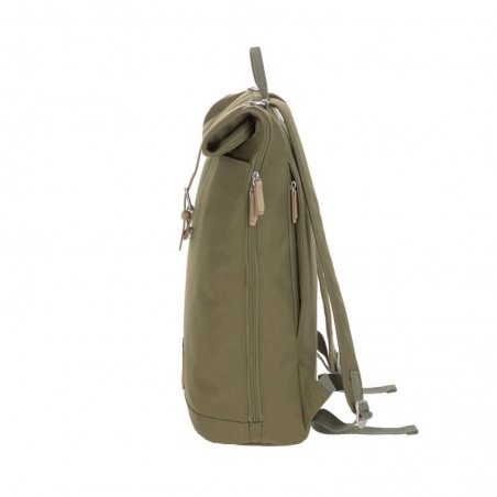 Sac à dos à langer Rolltop Lässig - Gris : capacité de rangement maximale et encombrement minimal