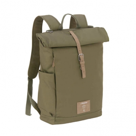 Sac à dos à langer Rolltop Lässig - Olive : taille standard