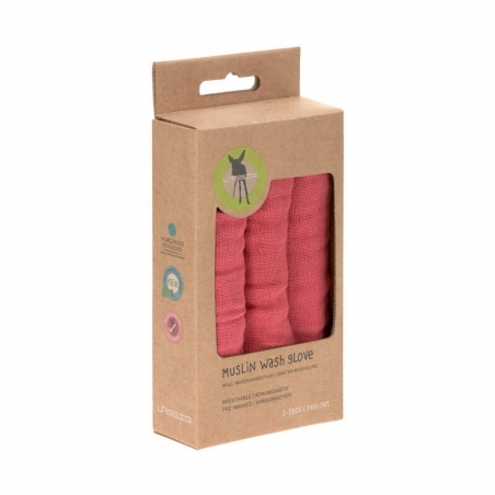 Gants en mousseline Lässig - Bois de rose : vendus par lot de 3