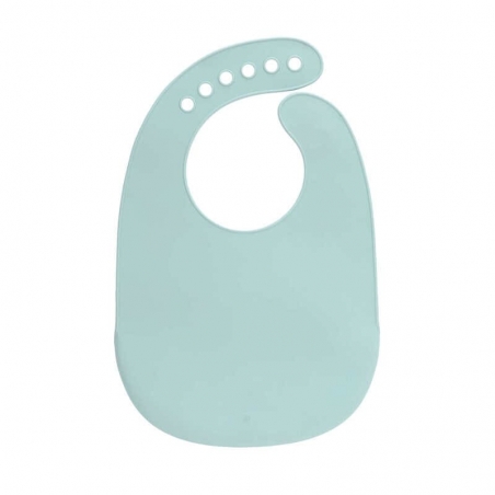 Bavoir silicone Little Chums Souris Lässig – Bleu : tour de cou réglable