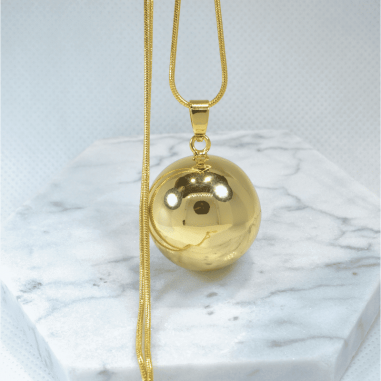 Bille Lisse 22MM Pour Bola De Grossesse | Plaqué Or, Argent Ou Or Rose | Fabriqué En France | Sans Nickel Ni Plomb