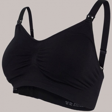 Soutien-gorge d’allaitement rembourré sans coutures Carrywell - noir