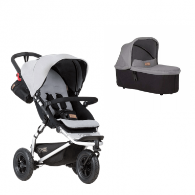 Pack Poussette Swift Silver Nacelle Carrycot Plus Mountain Buggy