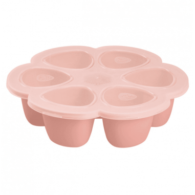 Multiportions silicone 6*90 Béaba - rose