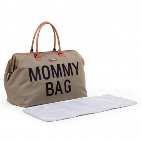 Mommy Bag Childhome Kaki - avec matelas à langer