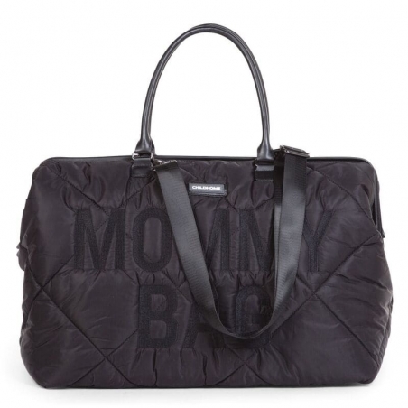 Mommy Bag Childhome Noir - avec poignées et bandoulière