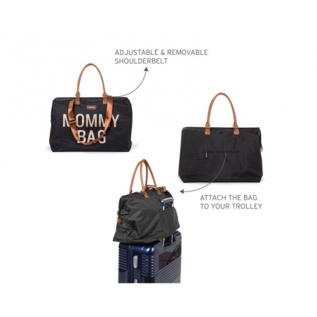 Mommy Bag Childhome Noir & Or : le sac multifonctions qui s'adapte à toutes les situations