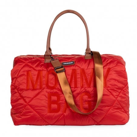 Mommy Bag Childhome Rouge - avec poignées et bandoulière