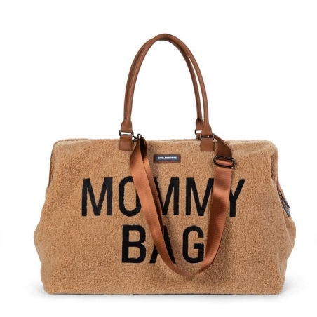 Mommy Bag Childhome Teddy beige - avec poignées et bandoulière