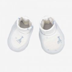 Chaussons bébé Bleu Sophie la Girafe Trois Kilos Sept
