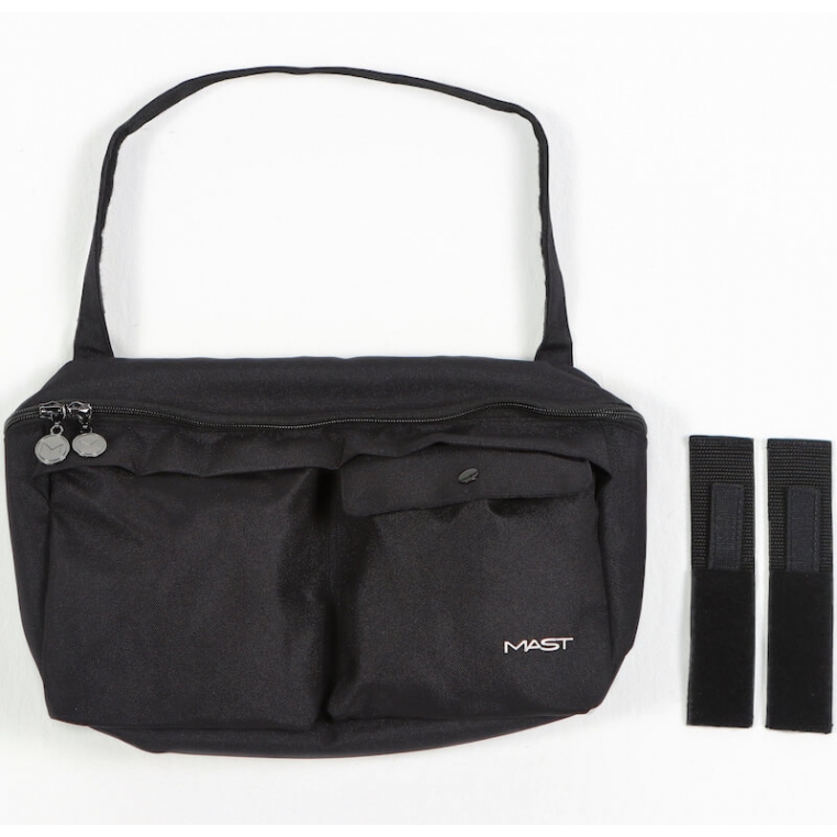 Organisateur Poussette Universel Avec Bandoulière - Poches Isothermes, Rangement Téléphone, Gris, Facile à Fixer