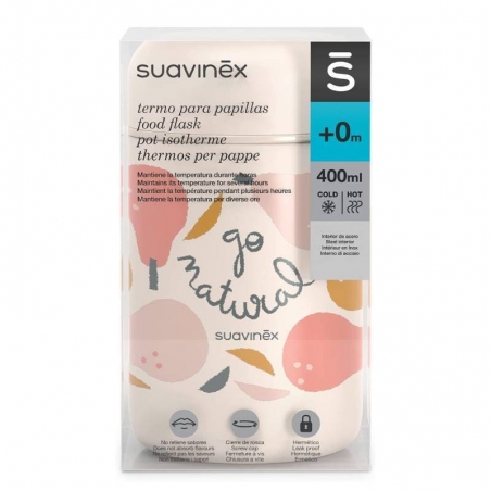 Pot isotherme 400ml Suavinex - 6h de maintien à bonne température