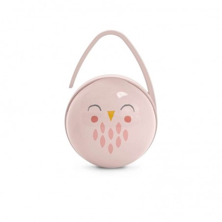 Porte-sucettes Duo Hygge Baby - Suavinex - Rose