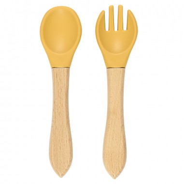 Set de 2 couverts bébé bambou et...