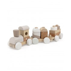 Train à blocs en bois...