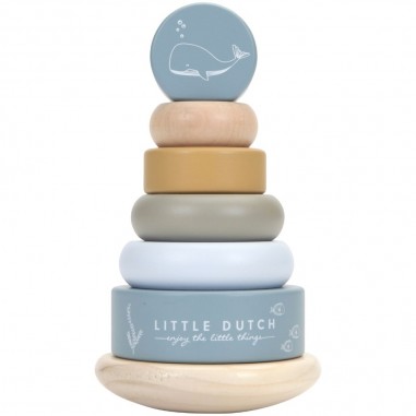 Tour d'anneaux à empiler en bois...