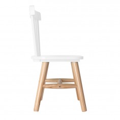 Chaise bois enfant - Blanche 2