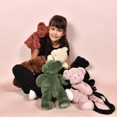 Sac bandoulière doudou Ours rose...