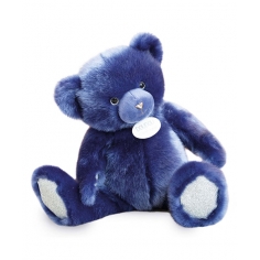 Ours en peluche bleu nuit -...