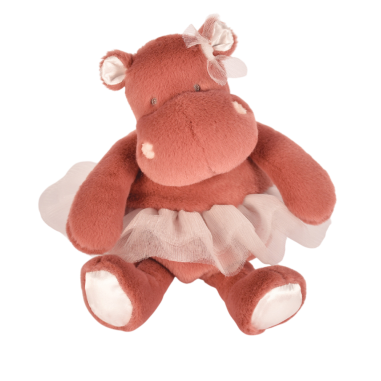 Peluche hippopotame terracotta tutu...