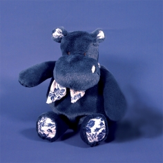 Peluche hippopotame bleu... 2
