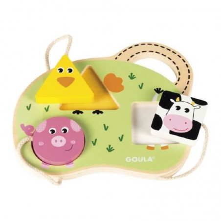 Puzzle d'Encastrement en Bois Ferme Goula