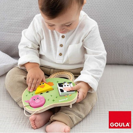 Puzzle d'Encastrement en Bois Ferme Goula