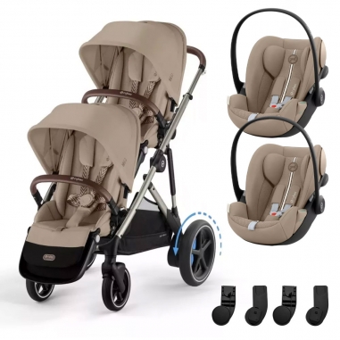 Pack Jumeaux poussette e-Gazelle S...