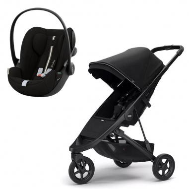 Pack Poussette Spring Châssis Black...