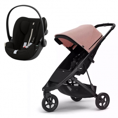 Pack Poussette Spring Châssis Black...