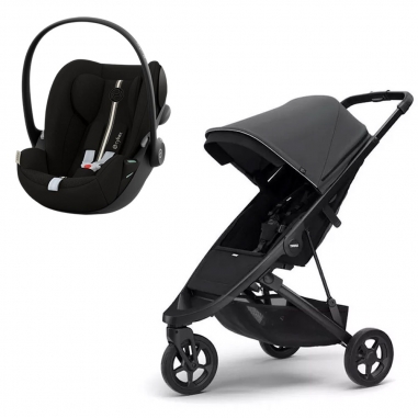 Pack Poussette Spring Châssis Black...