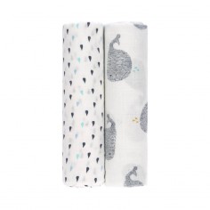 Lot de 2 Langes XL spécial emmaillotage Lässig Lässig - 8