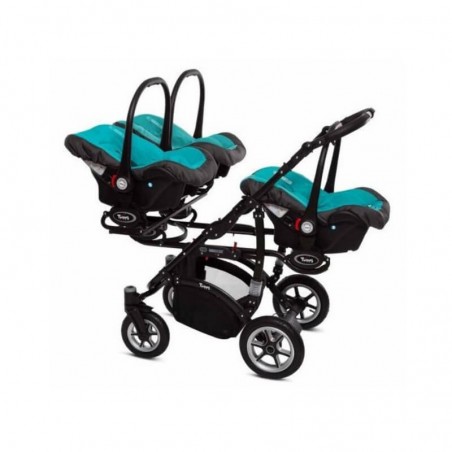 Pack Trio Poussette Triple Trippy Premium + 3 nacelles + 3 coques Trippy - 18
