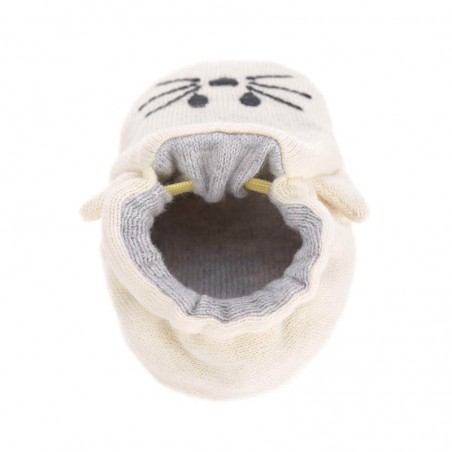 Chaussons Bébé en Coton Bio Little Chums Chat Lässig