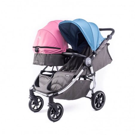 Pack Trio Easy Twin 4 Silver + 2 Nacelles Rigides Baby Monsters + 2 Coques Aton 5 Cybex Baby Monsters - 113